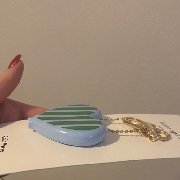 Kate Spade Green and blue Heart Coin Purse - Picture 6 of 7